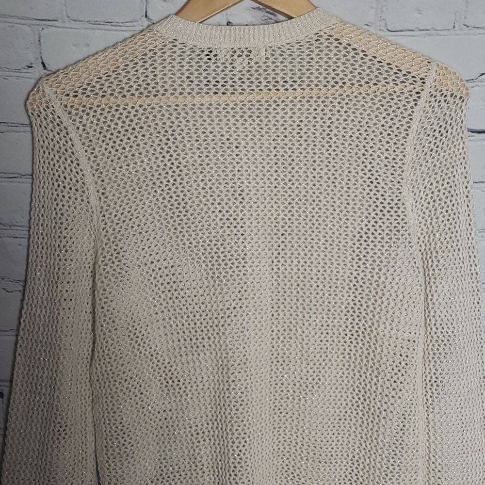 Loft Fishnet Button Up Top/Sweater - Picture 8 of 8